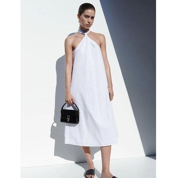 Anine Bing Cosette dress white medium NWT - Picture 1 of 10